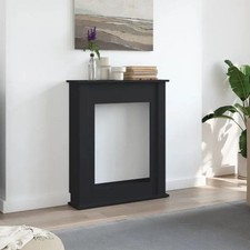 Modern Fireplace Surround Mantel Frame Indoor Fire Surround Engineered Wood Unit