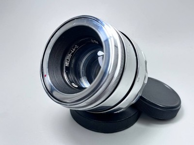Helios 44-2 Lens SILVER   (f/2, 58mm). Bokeh portrait soviet lens M42/ Serviced