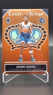 2023-24 Panini Phoenix Anthony Edwards Court of the Kings Orange #25 27/49
