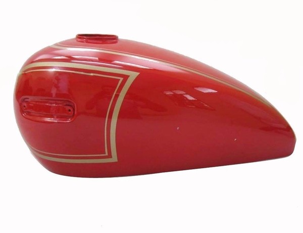 Ariel 500Cc Benzin Kraftstofftank Aluminium Rot Lackiert S2U-image