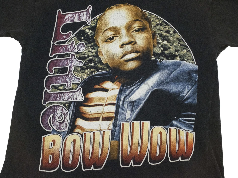 Vintage 2000s Black Lil Bow Wow Kids Shirt Youth XL Oversized T Rap Tee Y2K 90s - Image 3 of 4