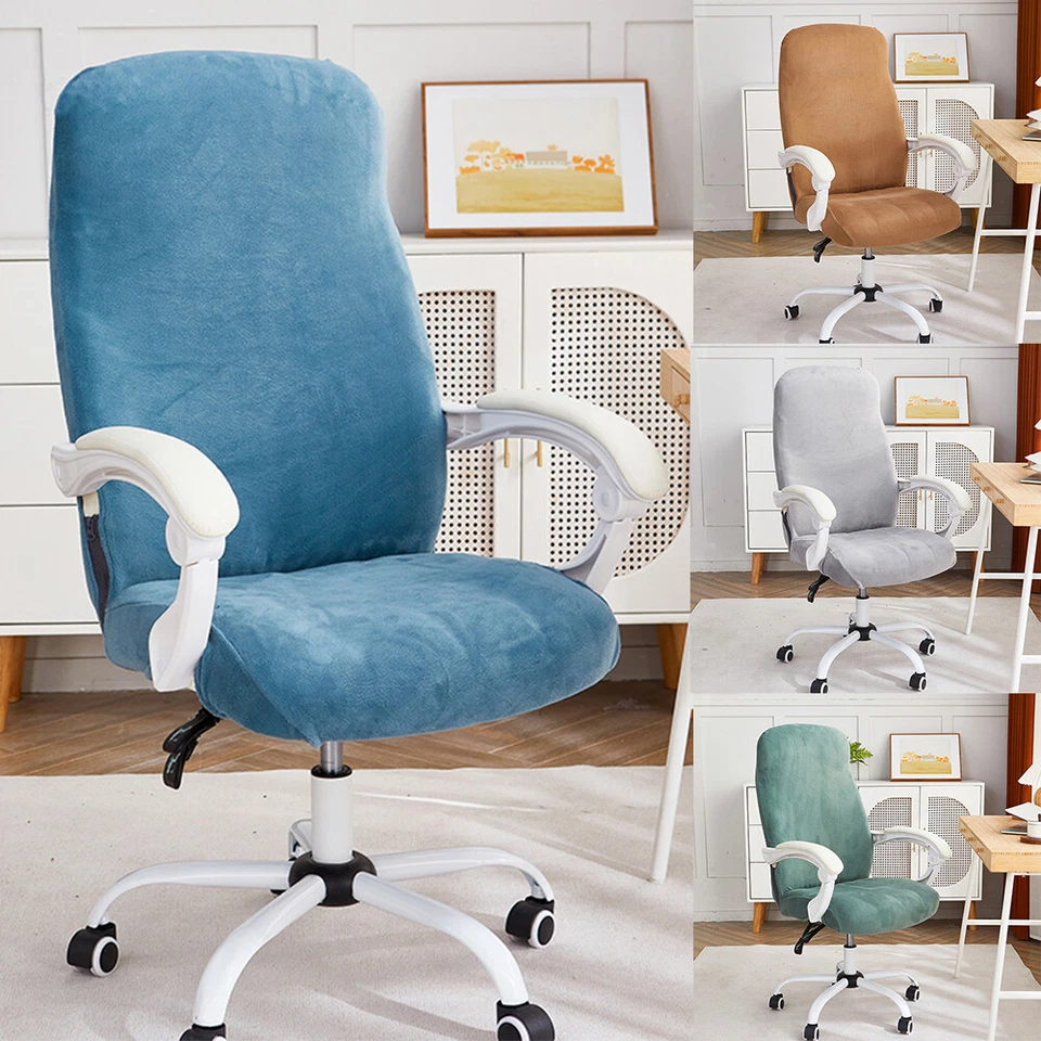 Elastic Velvet Office Chair Cover ∧ - Bild 2 von 4