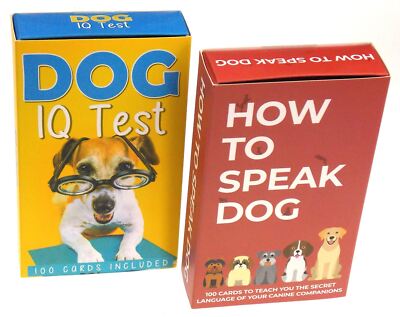 Dog IQ Test How To Speak Gift Party Birthday Holiday Kids Fun Questions  Tests