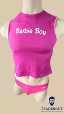Personalizable Niño Estampado Personalizado Hombre Baya Rosa Algodón Jersey Crop Top Camiseta