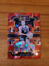 2024 #75 Kelsey Plum Panini WNBA Select Concourse Red Cracked Ice Prizm Aces