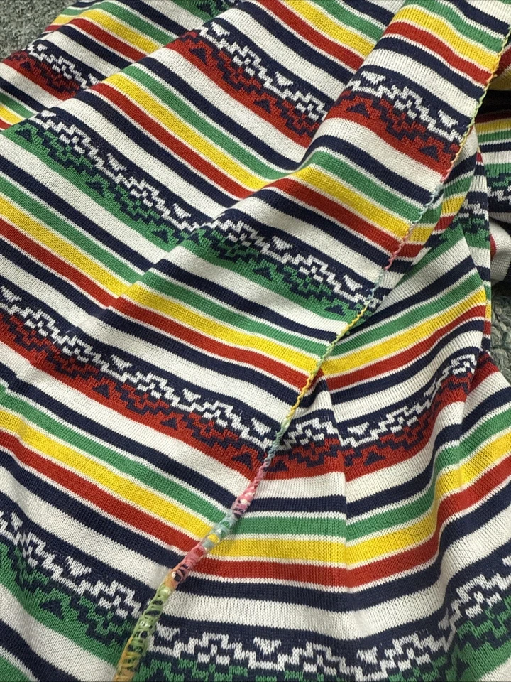 VTG T-SHIRT KNIT 2 Yards X 56” Wide Stripe Cotton Blend NEW - Image 3 of 3