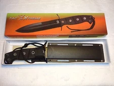 tac xtreme fixed blade rubber handle Knife with guard new in box