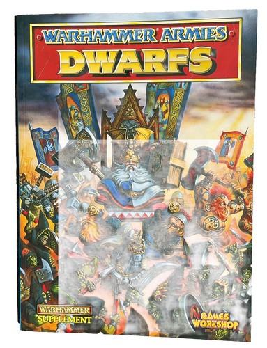 Warhammer Armies Dwarfs 1993 Fantasy Supplement Games Workshop Dwarves