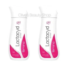 2 Pk Lactacyd Pro Bio Femina 220 ml Each  Floral Shampoo Íntimo Feminine Wash