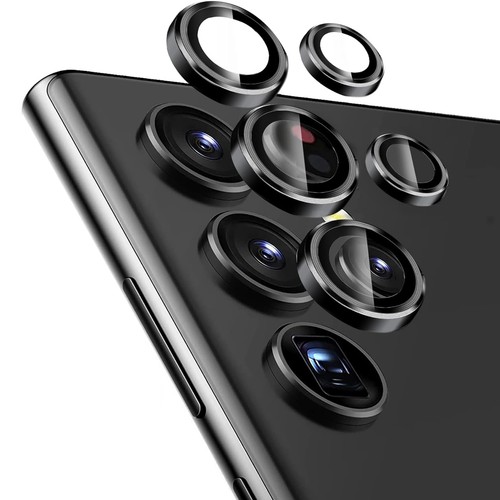 For Samsung Galaxy S24 Ultra S24+ 9H Tempered Glass Metal Camera Lens Protector - 第 19/20 張圖片