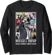 Donald J Trump Make America Great Again US Elections Long Sleeve Tshirt