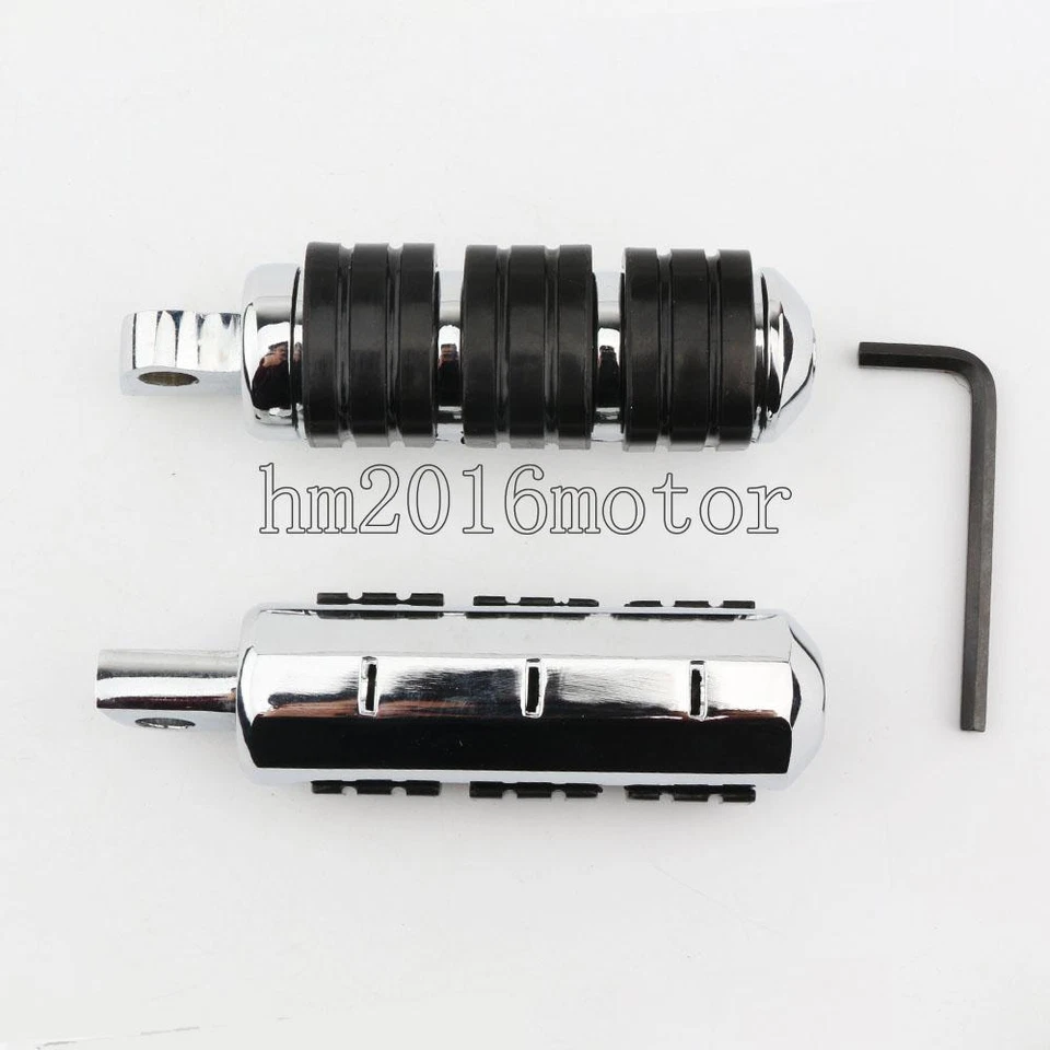 Motorcycle Highway Foot Pegs Male Mount For Harley Road King Street Glide FLHX - Image 4 of 4