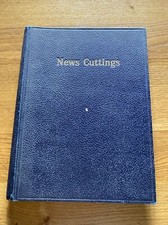 Antique Scrapbook Newspaper Cuttings Wartime Circa 1940s