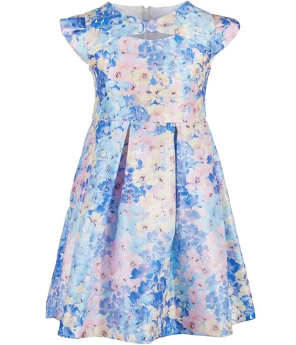 Bonnie Jean Floral Blue Dress | eBay