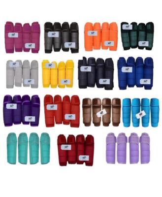 Horse Medicine Brushing Boots Leg Wrap Protection Set of and
