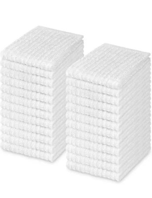 Soft Textiles 100% Cotton Bar Mop 16x19 Inch Cleaning Towels for Kitchen 24 Pack - Image 1 of 4