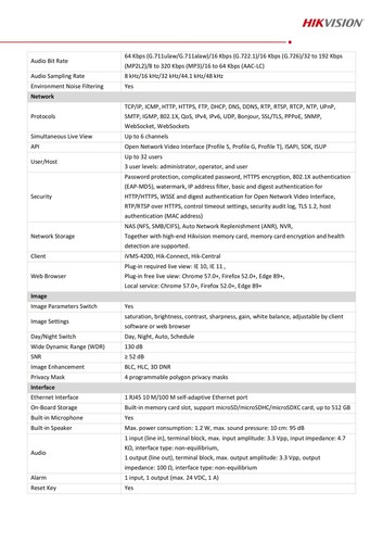 Hikvision DS-2CD3387G2P-LSU/SL 8MP Panoramic ColorVu Camera 4k Light Audio Alarm - Picture 4 of 6