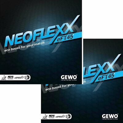 Gewo Neoflexx eFT 45 / DOPPELPACK / Tischtennisbelag / NEU /zum Sonderpreis