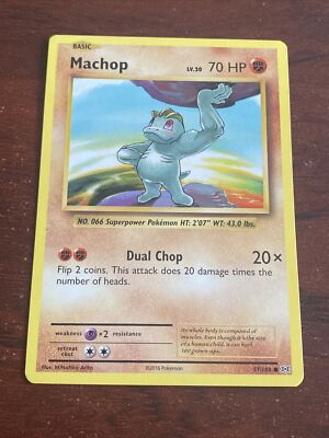 Machop 57/108 Common Original Art Pokemon Evolutions B9556* | eBay