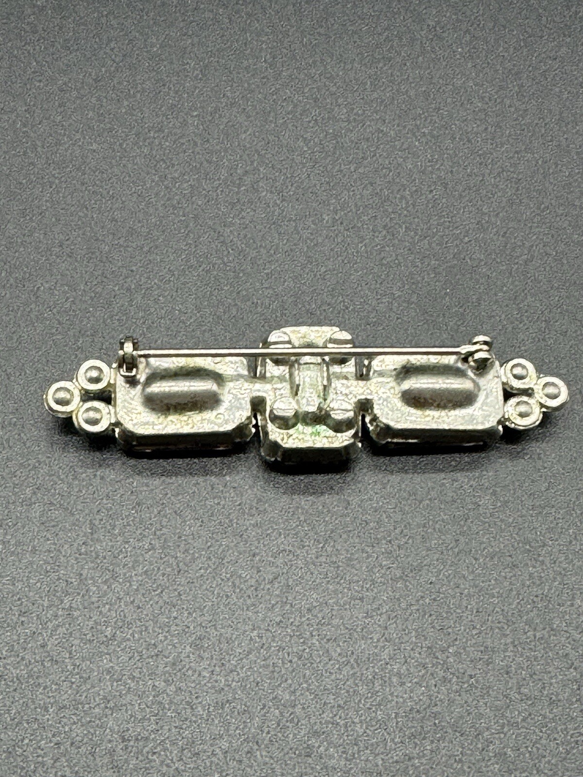 Beautiful Rectangular Purple Rhinestones Brooch L… - image 3