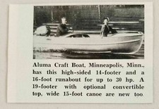 1955 Magazine Photo Aluma Craft Boats Aluminum Minneapolis,MN