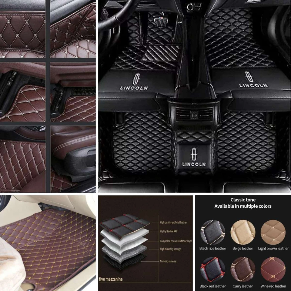 For Lincoln Town Car 1998-2011 Custom Carpets All Weather Car Floor Mats Auto - Image 4 of 4