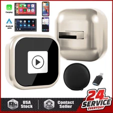 2-in-1 Wired to Wireless CarPlay Adapter /Android Auto Adapter Plug & Play 2025