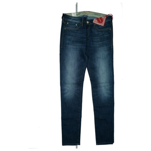 Jeans donna MAVI Serena pantaloni super skinny stretch low rise W31 L34 used blu NUOVI - Foto 1 di 7