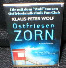 Klaus-Peter Wolf, Guzik, 4,5 x 7 cm, Wschodniofryzyjski gniew, Hospicjum Dochód a Meer!!!