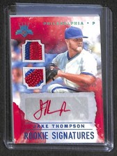 2017 Panini Diamond Kings Dual Patch Autograph #RS-JT Jake Thompson No 22 of 25