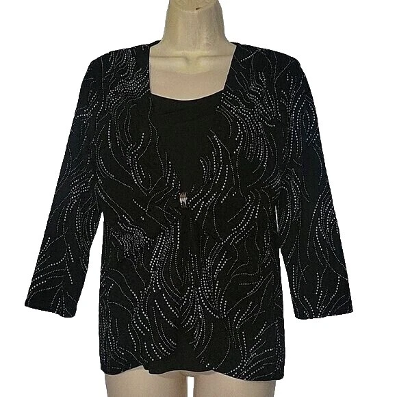 Black Formal Vintage Tops for Women