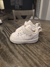 Nike Court Borough Low 2 Triple White - BQ5453-100 Size 4 toddler