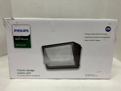 PHILIPS PWP50-NW-G1-8-BZ Wall Pack LED 50W, 120-277V, Bronze