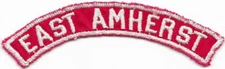 East Amherst Red and White RWS Community Strip Vintage Boy Scouts BSA