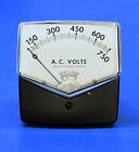 Simpson Triplett Rectangular 3-1/2", 0-750 Volts Ac, Panel Meter, Mod 330M
