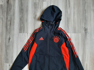 00s adidas BAVERN MUNCHEN ナイロンジャケット　サッカー Bayern Munich Football Training All-Weather Soccer Jacket Adidas