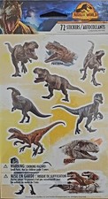 72 Jurassic Park American Greetings Stickers, 2 Designs, New