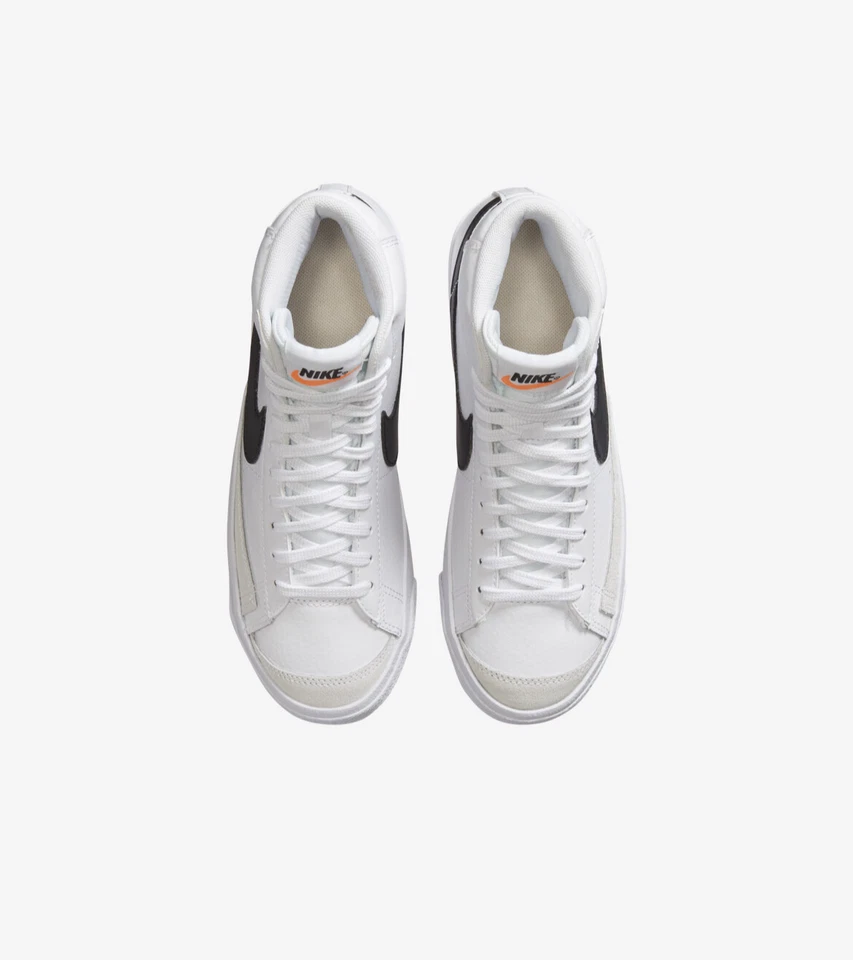 Nike Blazer середины '77 большой детский размер DA4085-100 белый/черный NWB может соответствовать женщин sz - Изображение 4 из 4