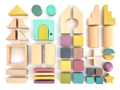 KIKO and GG Tsumiki Wood puzzle Building Blocks Doll House