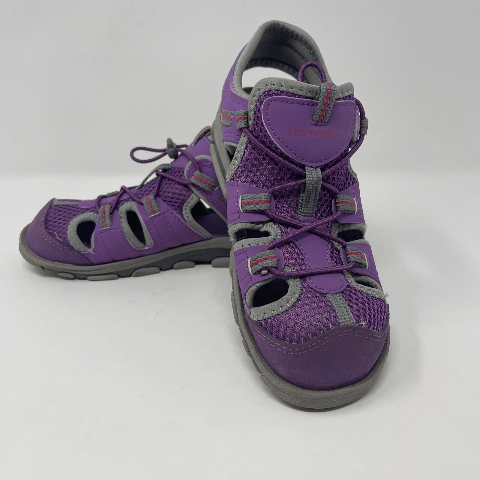 Sandalo New Balance 554 bambini scarpe sport acquatici viola grigio taglia P 2