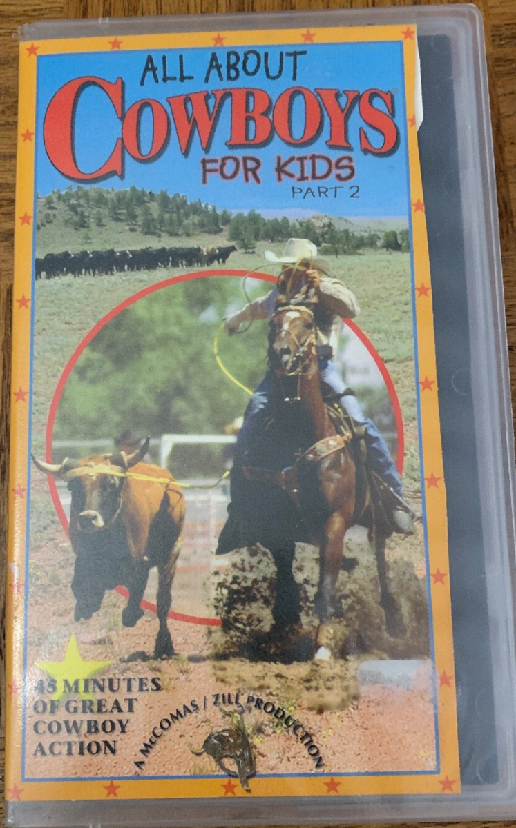All About Cowboys For Kids VHS-Very Rare Vintage-SHIPS N 24 HOURS