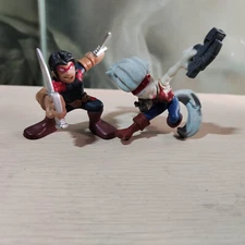 Lot of 2pcs Marvel Squad Hero Hepzibah Warpath Action Figure