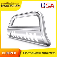 Front  Bumper Bull Bar for 2016-2023 Toyota Tacoma Chrome Brush Grille Guard