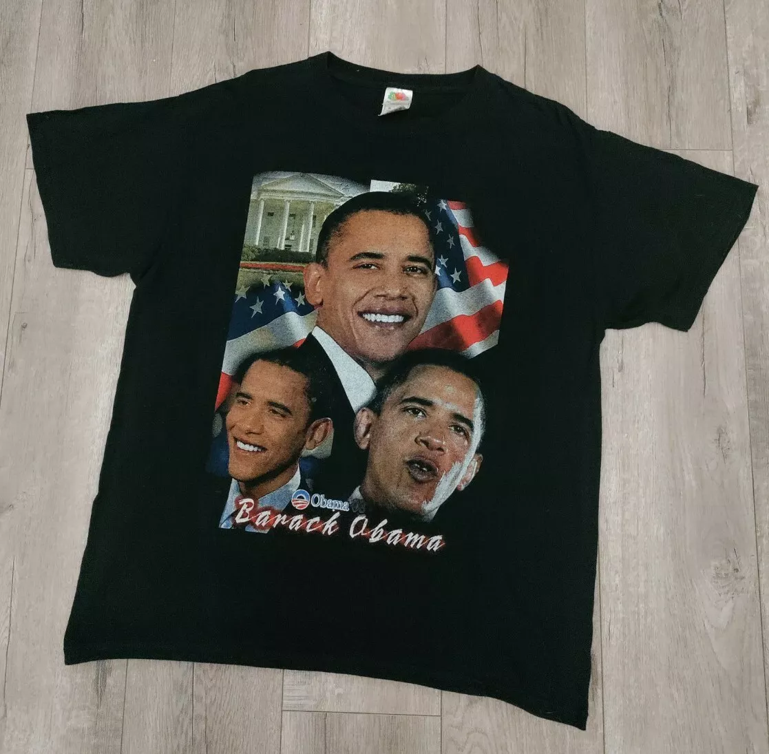 全てのアイテム トップス 00s tee Obama Barack History Black