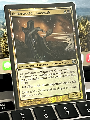 Magic: The Gathering - Underworld Coinsmith (157/165) - Journey Into Nyx Gold Card - Collectible CCG Card - View #8