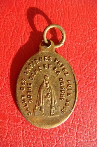 ANTIGUA FRANCIA Nuestra Señora de La Drèche Saludo al Enfermo COLGANTE SANTA MEDALLA - Imagen 5 de 20