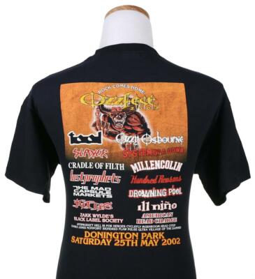 SLAYER ツアーTシャツ Mサイズ beastfeast 2002 Rare 2002 Ozzy Osbourne Ozzfest Slayer Tool Vintage T-Shirt Mens L