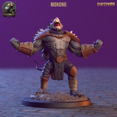 Rattenvolk Berserker Miniatur Roaring Rat Warrior für RPG wie D&D Maus & Mystik