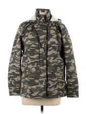 Forever Audrey Women Green Coat M