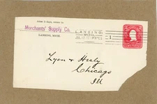 COVER FRONT... MERCHANTS SUPPLY COMPANY, LANSING, MICHIGAN - JULY 1903